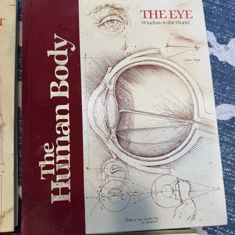 Vintage 80's The Human Body Book Lot 6 HC US News Books Anatomy Science Medical